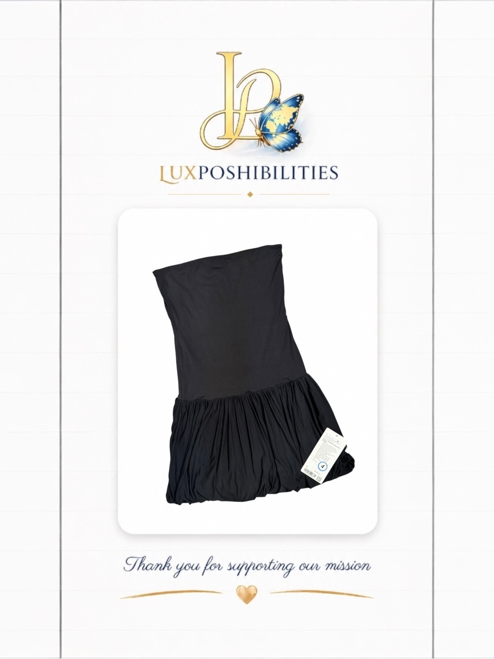 Lululemon NWT M 2-in-1 Bubble-Hem Mini Dress Black